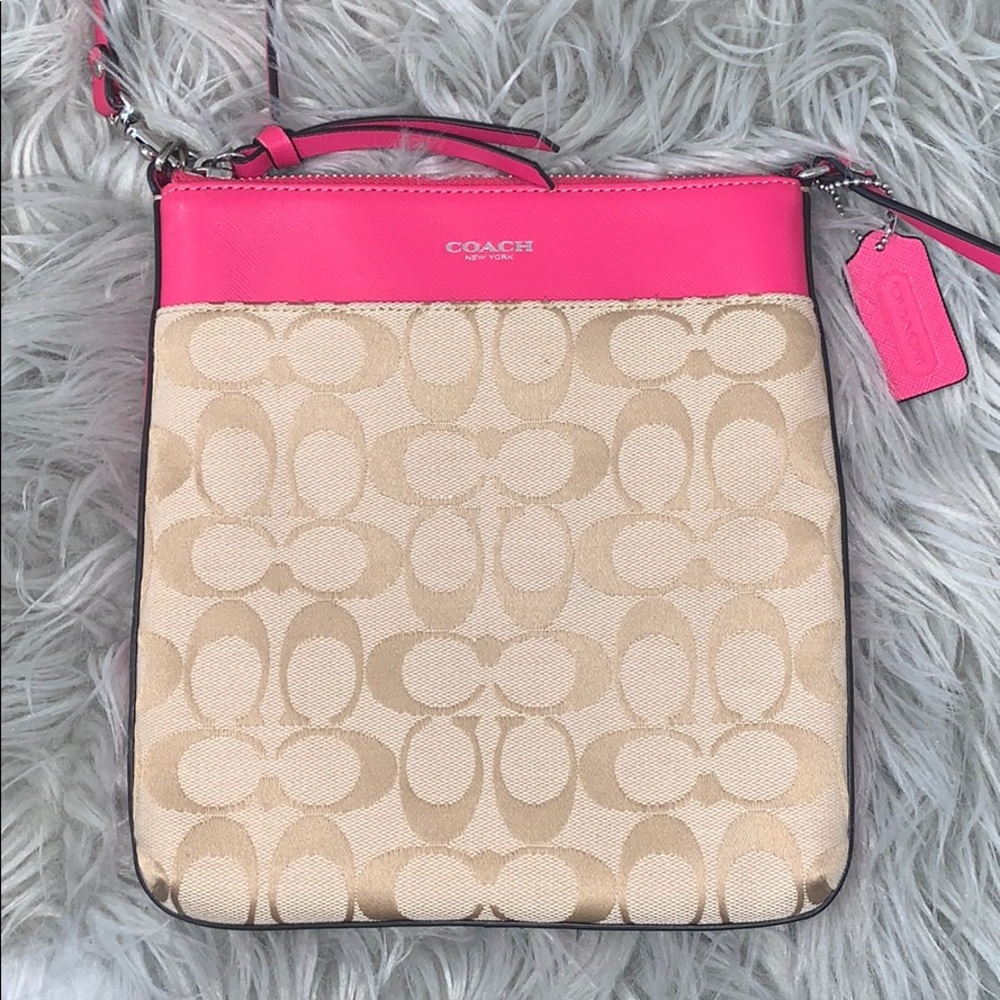 Coach Pink Logo Crossbody